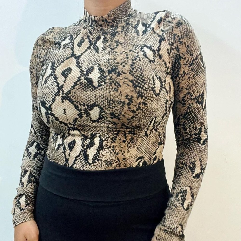 Snake Print Bodysuit - Picture 1 of 4